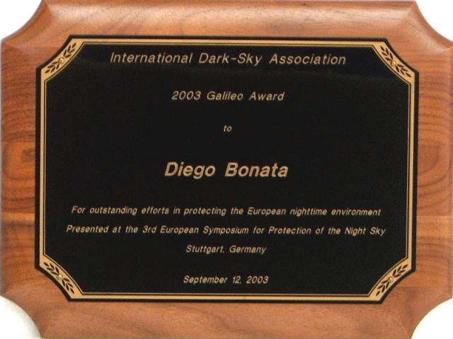 Galileo Award 2003 – Diego Bonata
